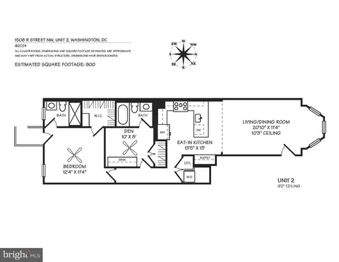 Floorplan - 1508 R St NW #2, Washington, DC 20009 photo 1 of 1