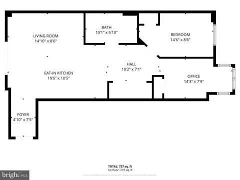 Floorplan - 1331 K St SE #102, Washington, DC 20003 photo 1 of 1