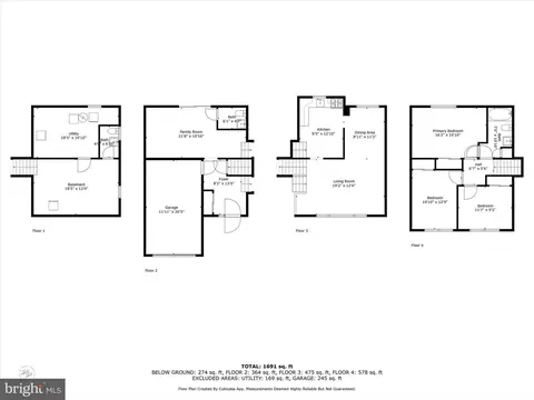 Floorplan - 558 Roberta Ave, Dover, DE 19901 photo 1 of 1