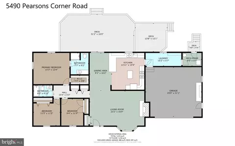 Floorplan - 5490 Pearsons Corner Rd, Dover, DE 19904 photo 1 of 1