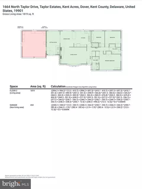 Floorplan - 1664 N Taylor Dr, Dover, DE 19901 photo 5 of 5