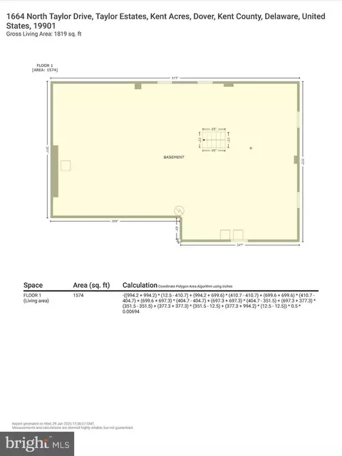 Floorplan - 1664 N Taylor Dr, Dover, DE 19901 photo 4 of 5