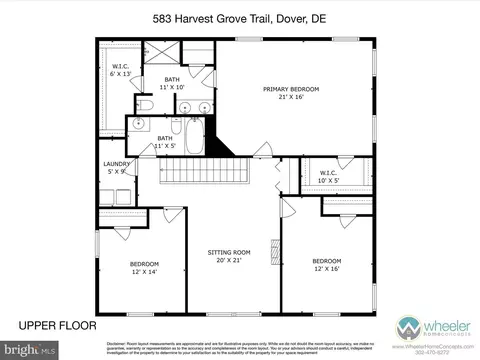 Floorplan - 583 Harvest Grove Trl, Dover, DE 19901 photo 3 of 3