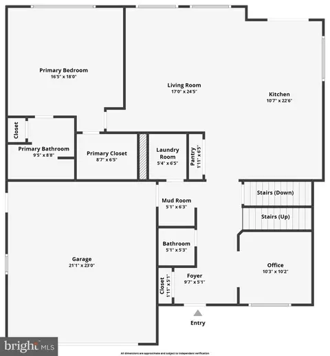 Floorplan - 1111 Monroe Ter, Dover, DE 19904 photo 1 of 3