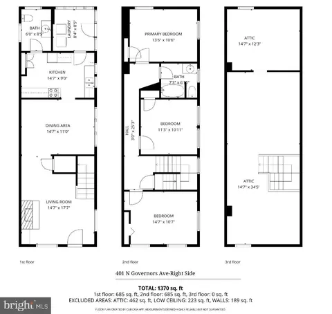 Floorplan - 401 N Governors Ave, Dover, DE 19904 photo 1 of 2