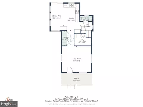 Floorplan - 31 Washington St, Dover, DE 19901 photo 1 of 2