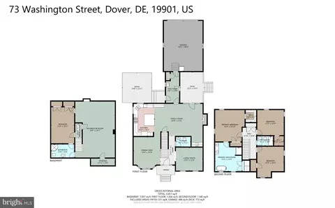 Floorplan - 73 Washington St, Dover, DE 19901 photo 2 of 4