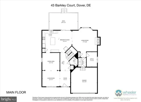 Floorplan - 43 Barkley Ct, Dover, DE 19904 photo 2 of 3