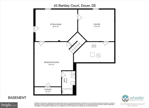 Floorplan - 43 Barkley Ct, Dover, DE 19904 photo 1 of 3