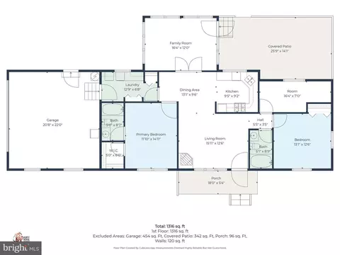 Floorplan - 1663 White Marsh Branch Rd, Harrington, DE 19952 photo 1 of 1