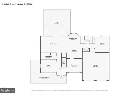 Floorplan - 234 Tall Tree Ct, Dover, DE 19904 photo 2 of 3