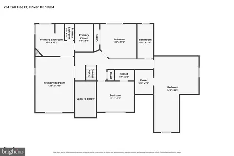 Floorplan - 234 Tall Tree Ct, Dover, DE 19904 photo 3 of 3