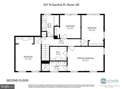 Floorplan - 247 N Caroline Pl, Dover, DE 19904 photo 1 of 2
