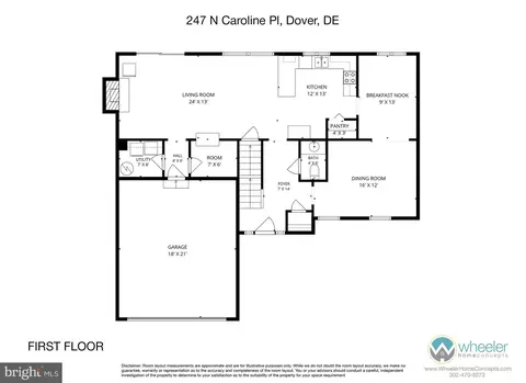 Floorplan - 247 N Caroline Pl, Dover, DE 19904 photo 2 of 2