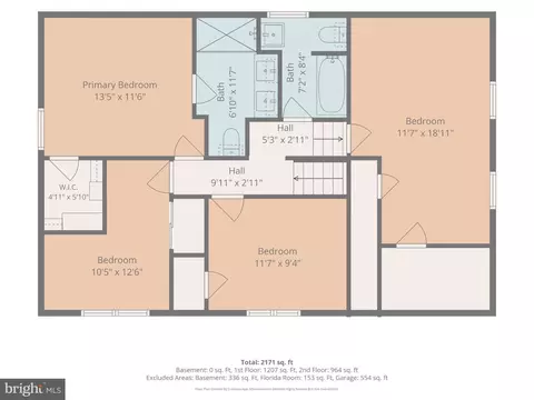 Floorplan - 848 Schoolhouse Ln, Dover, DE 19904 photo 2 of 4