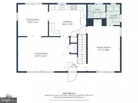 Floorplan - 713 Pear St, Dover, DE 19904 photo 2 of 4
