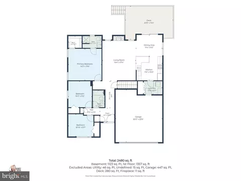 Floorplan - 57 Houston St, Dover, DE 19901 photo 2 of 3