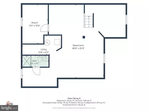Floorplan - 107 Upland Ave, Dover, DE 19901 photo 2 of 3