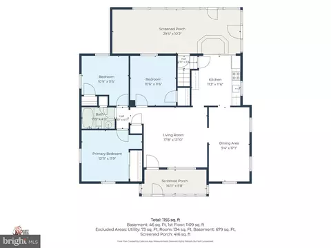 Floorplan - 107 Upland Ave, Dover, DE 19901 photo 1 of 3