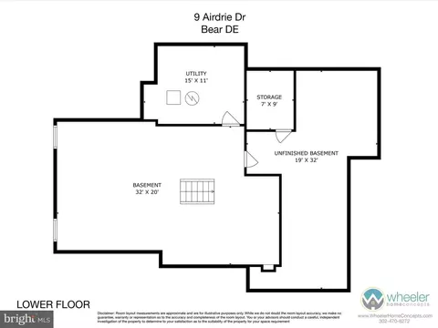 Floorplan - 9 Airdrie Dr, Bear, DE 19701 photo 1 of 3
