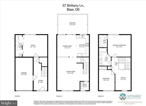 Floorplan - 37 Brittany Ln, Bear, DE 19701 photo 1 of 1