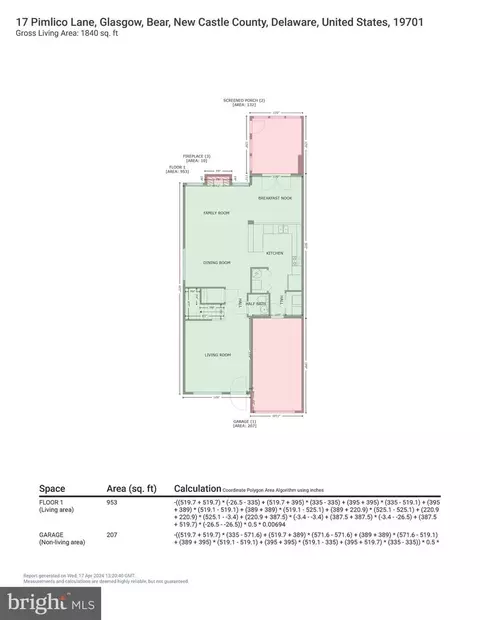 Floorplan - 17 Pimlico Ln, Bear, DE 19701 photo 2 of 5