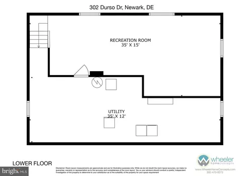 Floorplan - 302 Durso Dr, Newark, DE 19711 photo 2 of 2