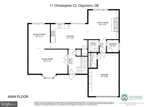 Floorplan - 11 Christopher Ct, Claymont, DE 19703 photo 1 of 2
