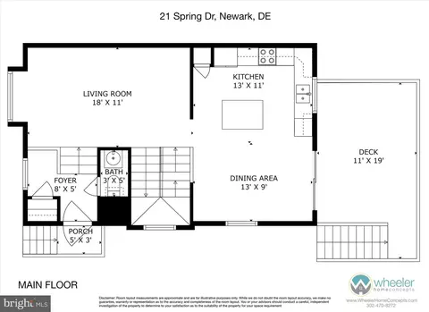 Floorplan - 21 Spring Dr, Newark, DE 19702 photo 2 of 3
