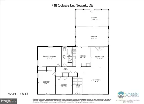 Floorplan - 718 Colgate Ln, Newark, DE 19711 photo 1 of 2