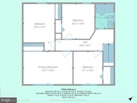 Floorplan - 902 Clydesdale Dr, Bear, DE 19701 photo 2 of 4