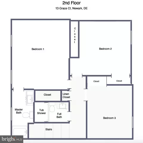 Floorplan - 13 Grace Ct, Newark, DE 19702 photo 3 of 3