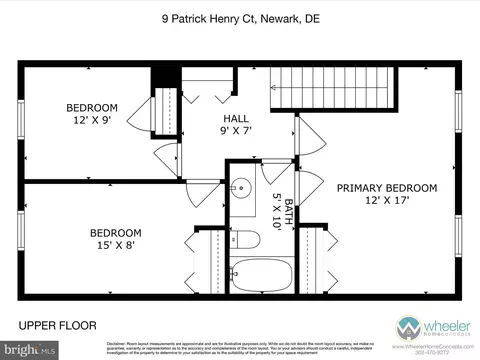 Floorplan - 9 Patrick Henry Ct, Newark, DE 19711 photo 2 of 2