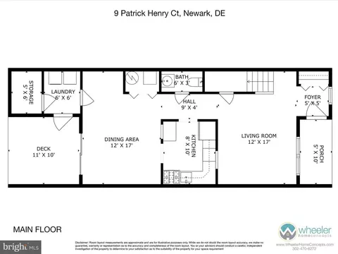 Floorplan - 9 Patrick Henry Ct, Newark, DE 19711 photo 1 of 2