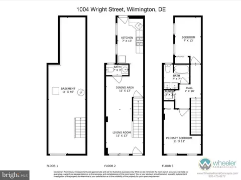 Floorplan - 1004 Wright St, Wilmington, DE 19805 photo 1 of 1