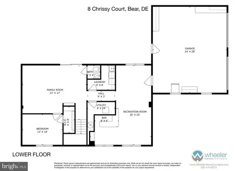 Floorplan - 8 Chrissy Ct, Bear, DE 19701 photo 2 of 2