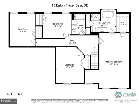 Floorplan - 15 Eaton Pl, Bear, DE 19701 photo 2 of 3