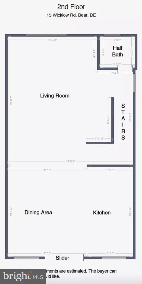 Floorplan - 15 Wicklow Rd, Bear, DE 19701 photo 2 of 3