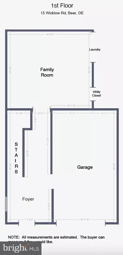 Floorplan - 15 Wicklow Rd, Bear, DE 19701 photo 1 of 3