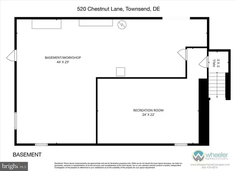 Floorplan - 520 Chestnut Ln, Townsend, DE 19734 photo 1 of 2