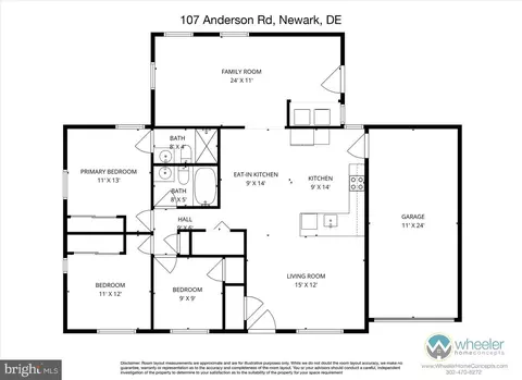 Floorplan - 107 Anderson Rd, Newark, DE 19713 photo 1 of 1