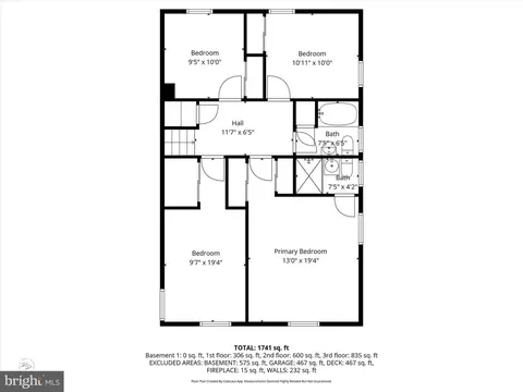 Floorplan - 104 Danforth Pl, Wilmington, DE 19810 photo 2 of 5