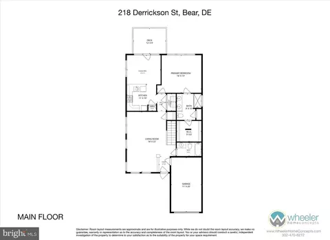 Floorplan - 218 Derrickson St, Bear, DE 19701 photo 1 of 2