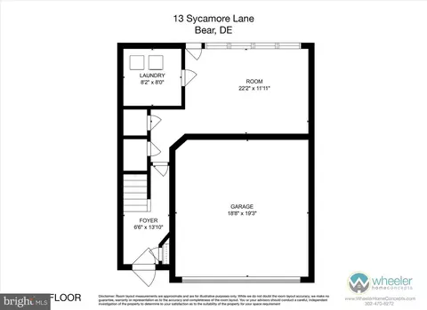 Floorplan - 13 Sycamore Ln, Bear, DE 19701 photo 1 of 3