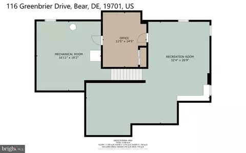 Floorplan - 116 Greenbrier Dr, Bear, DE 19701 photo 5 of 5