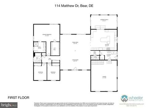Floorplan - 114 Matthew Dr, Bear, DE 19701 photo 1 of 2