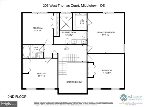 Floorplan - 206 W Thomas Ct, Middletown, DE 19709 photo 2 of 2
