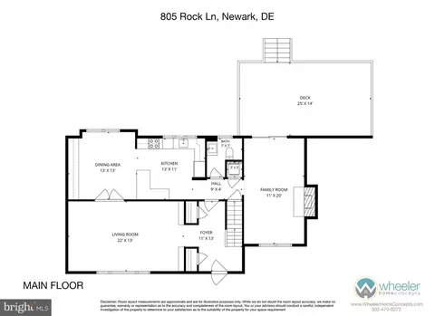 Floorplan - 805 Rock Ln, Newark, DE 19713 photo 2 of 3