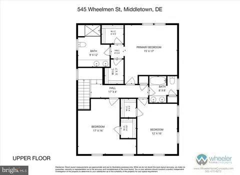 Floorplan - 545 Wheelmen St, Middletown, DE 19709 photo 1 of 3