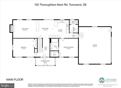 Floorplan - 105 Thoroughfare Neck Rd, Townsend, DE 19734 photo 1 of 4